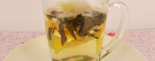 Шаг 3: яблочно-цитрусового чай с мятой