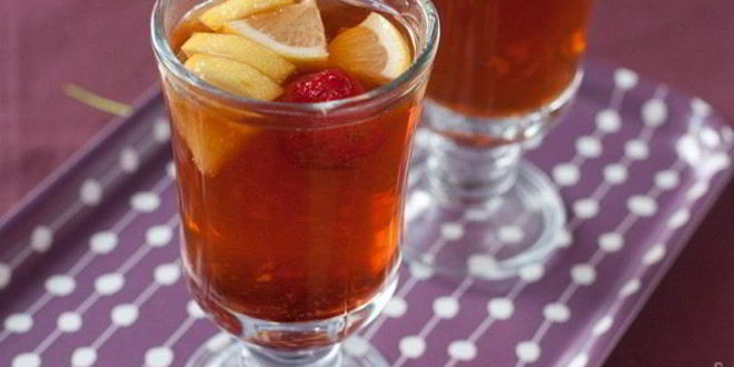 Рецепт яблочного чая с апельсином и корицей