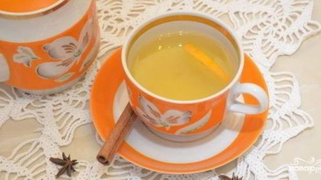 Рецепт Зеленого чая с апельсином