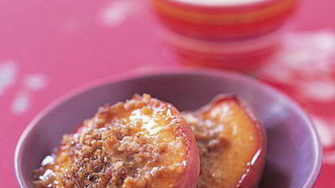 Рецепт Фаршированных персиков в кленовом сиропе