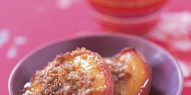 Рецепт фаршированных персиков в кленовом сиропе