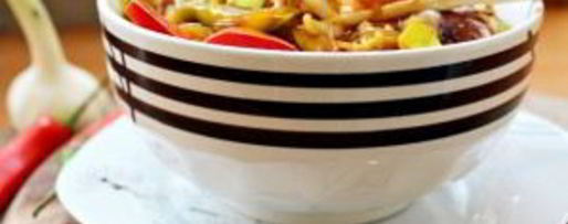 Шаг 11: фунчозы с морским коктейлем