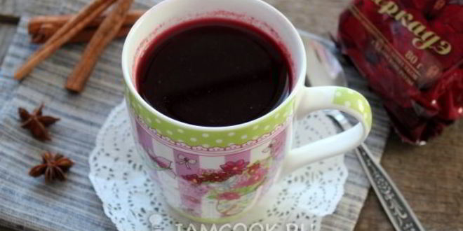 Рецепт безалкогольного глинтвейна из каркаде