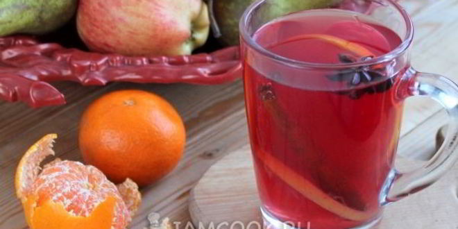 Рецепт глинтвейна безалкогольного из сока