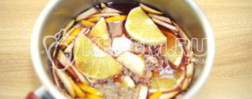 Шаг 5: глинтвейна с апельсином