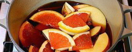 Шаг 4: глинтвейна с грейпфрутом и яблоком