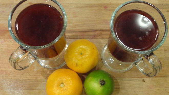 Рецепт Глинтвейна с мандаринами и имбирем