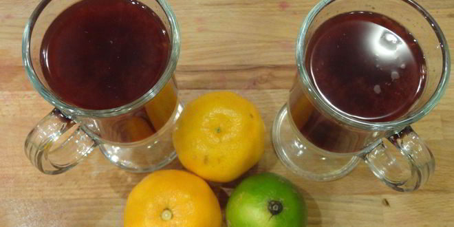 Рецепт глинтвейна с мандаринами и имбирем