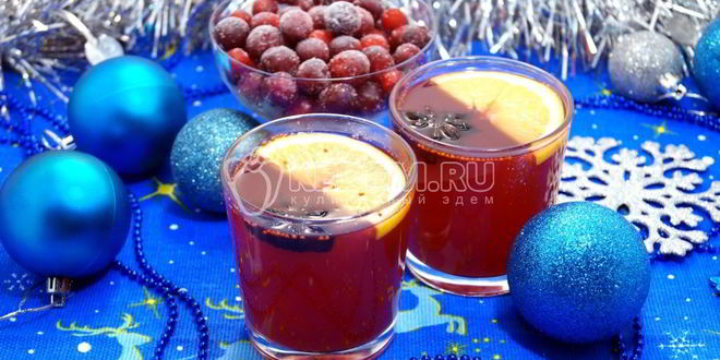 Рецепт клюквенного безалкогольного глинтвейна