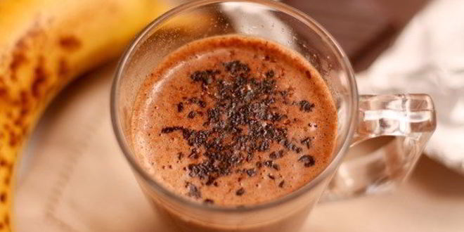 Рецепт горячего бананового коктейля с шоколадом