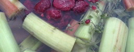 Шаг 2: киселя чабрец, ревень и малина