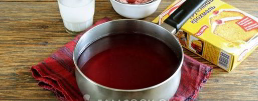 Шаг 4: киселя из клубники