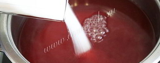 Шаг 5: киселя из клюквы