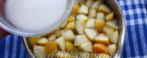 Шаг 4: киселя из мандаринов и яблок