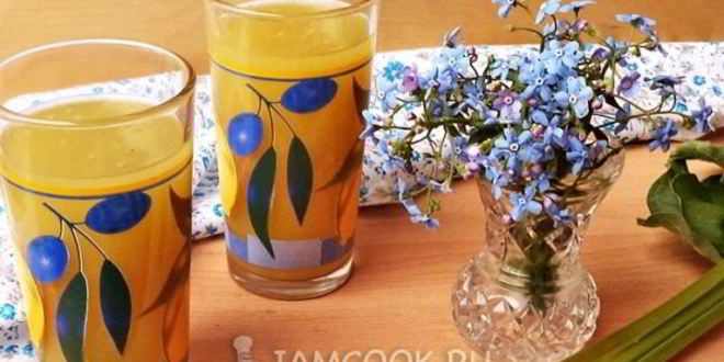 Рецепт киселя из ревеня