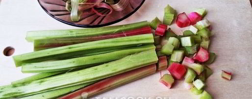 Шаг 2: киселя из ревеня