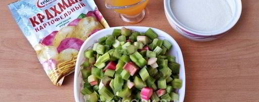 Шаг 3: киселя из ревеня