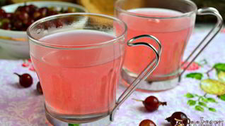 Рецепт Киселя из розового крыжовника