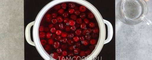 Шаг 2: киселя из замороженной вишни