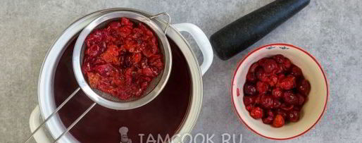 Шаг 4: киселя из замороженной вишни