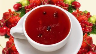 Рецепт Киселя из замороженных ягод клюквы и черной смородины