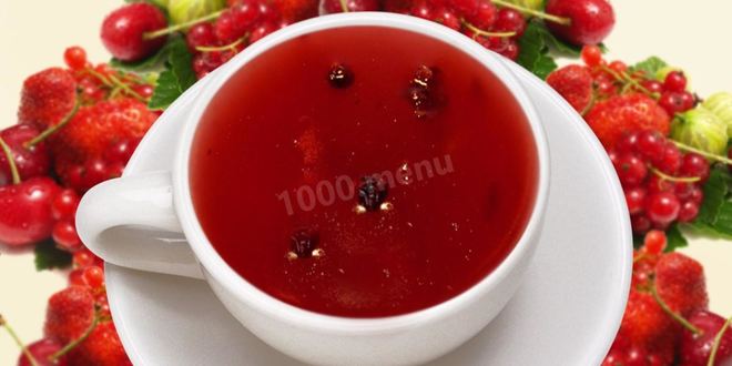 Рецепт киселя из замороженных ягод клюквы и черной смородины