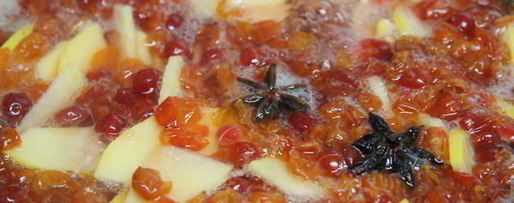 Шаг 3: киселя калиново-айвовый с бадьяном