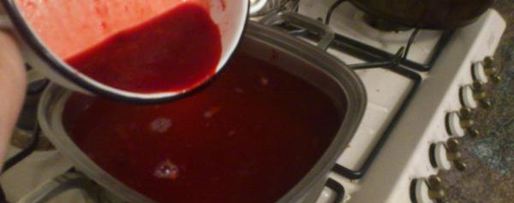 Шаг 3: киселя клюквенного