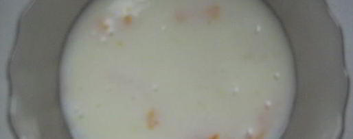 Шаг 2: киселя молочного с мандаринами