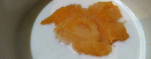 Шаг 2: молочно-тыквенного кисель