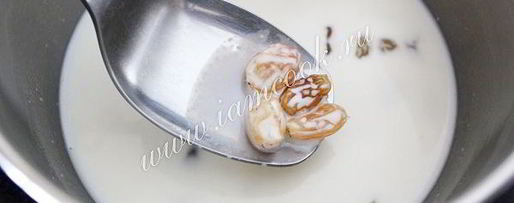 Шаг 5: молочного киселя с изюмом