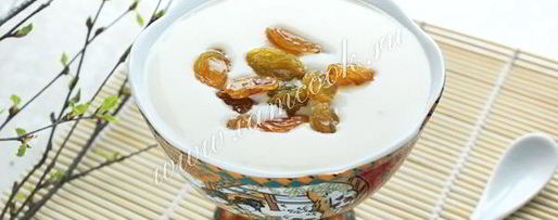 Шаг 6: молочного киселя с изюмом