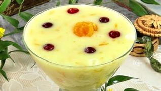 Рецепт Молочного киселя с мандаринами