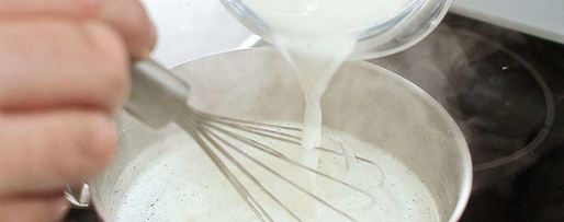 Шаг 2: молочного киселя с ванилью