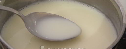 Шаг 6: молочного киселя с вишневым конфитюром