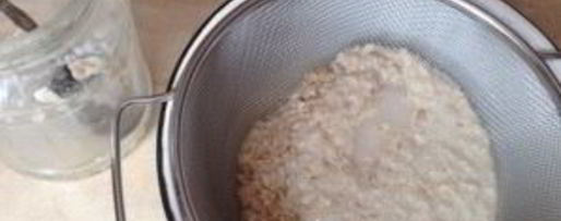 Шаг 3: овсяного киселя из геркулеса