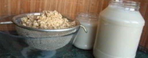 Шаг 2: овсяного киселя на кефире