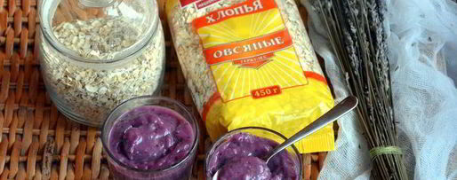 Шаг 4: овсяного киселя с черникой