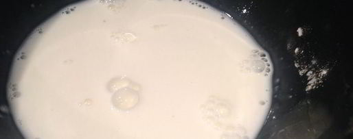 Шаг 3: яблочно-молочного кисель