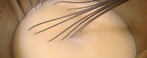 Шаг 4: яблочно-молочного кисель