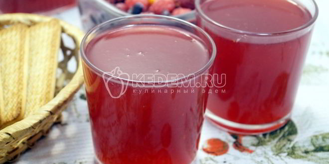 Рецепт ягодного киселя