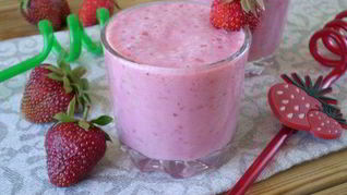 Рецепт Клубничного коктейля в блендере