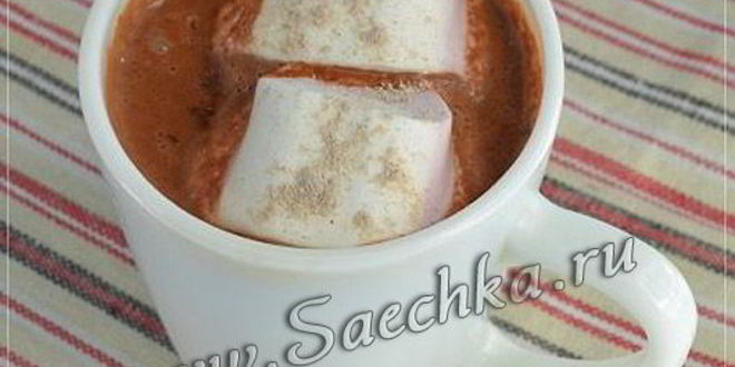 Рецепт горячего шоколада с кофе