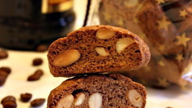 Рецепт Кантуччей с эспрессо и марципаном