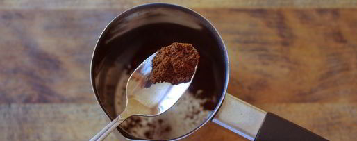 Шаг 1: кофе с маслом