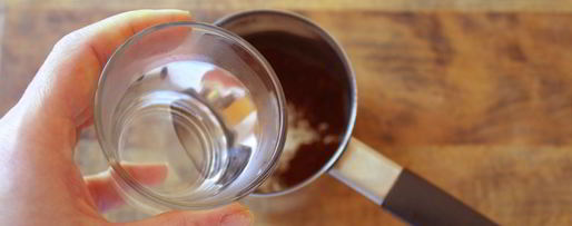 Шаг 2: кофе с маслом