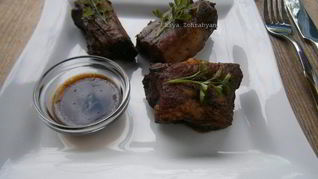 Рецепт Свиных ребрышек с кофейным соусом