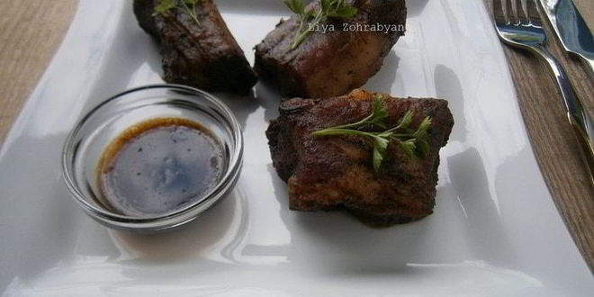 Рецепт свиных ребрышек с кофейным соусом