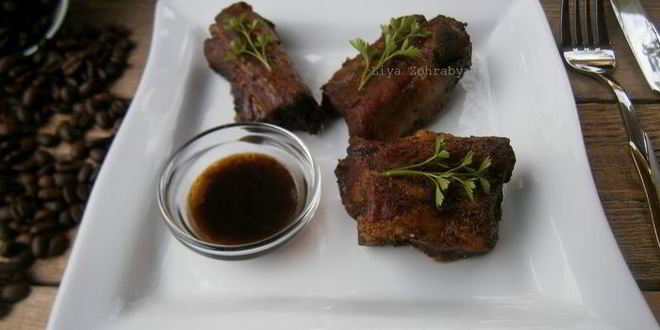 Рецепт свиных ребрышек с кофейным соусом