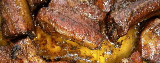 Шаг 2: свиных ребрышек с кофейным соусом